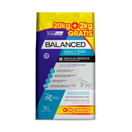 Balanced Raza Mediana Adulto 20 + 2kg!